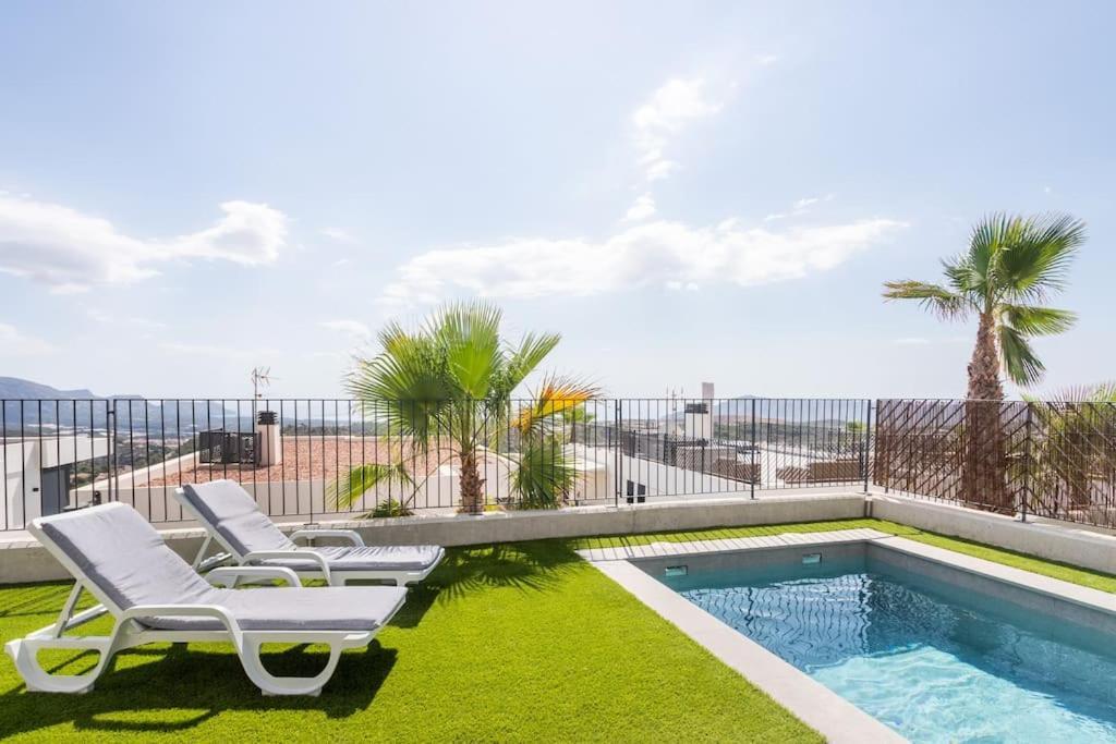 Casa Con Piscina Privada Polop Villa Buitenkant foto