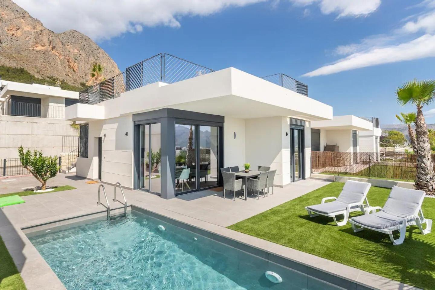 Casa Con Piscina Privada Polop Villa Buitenkant foto